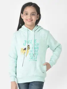 Crimsoune Club Girls Printed Hooded Sweatshirt