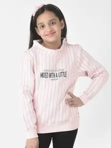 Crimsoune Club Girls Striped Pullover Sweatshirt