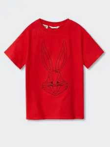 Mango Kids Boys Bugs Bunny Printed Pure Cotton Sustainable T-shirt