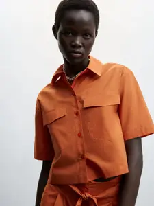 MANGO Sustainable Casual Shirt with Pocket Detailing