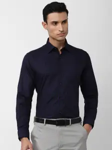 Van Heusen Men Grid Tattersall Checks Pure Cotton Formal Shirt