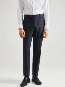 MANGO MAN Checked Slim Fit Pleated Trousers
