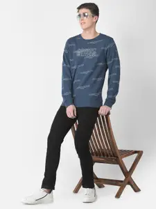 Crimsoune Club Men Printed Cotton Sweatshirt