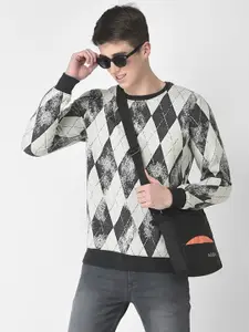 Crimsoune Club Men Printed Cotton Sweatshirt