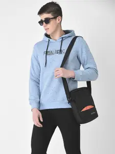 Crimsoune Club Men Printed Hooded Sweatshirt