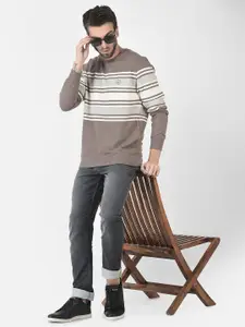 Crimsoune Club Men Striped Sweatshirt