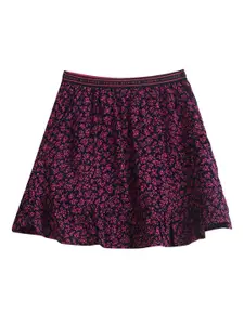 Tommy Hilfiger Girls Printed Flared Mini Skirt