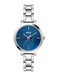 Helix Women Printed Dial & Stainless Steel Bracelet Style Straps Analogue Watch TW041HL17
