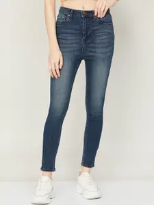 Ginger by Lifestyle Women Skinny Fit Cotton Light Fade Jeans