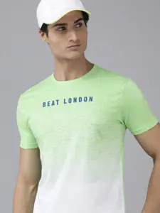 BEAT LONDON by PEPE JEANS Men Brand Logo Ombre Printed Pure Cotton T-shirt