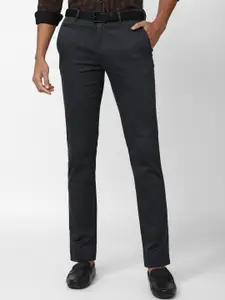 V Dot Men Slim Fit Formal Trousers