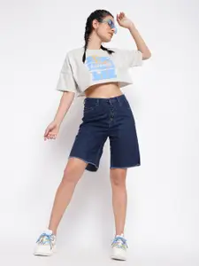 Belliskey Women High-Rise Denim Shorts