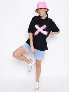 Belliskey Women Washed High-Rise Denim Shorts