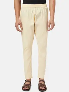 indus route by Pantaloons Men Solid Cotton Mid-Rise Pyjama