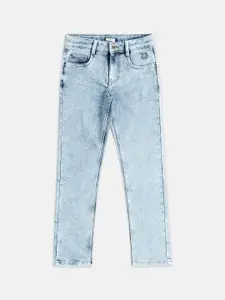 Pantaloons Junior Boys Tapered Fit Heavy Fade Jeans