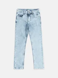 Pantaloons Junior Boys Tapered Fit Heavy Fade Jeans