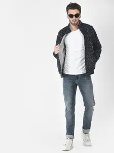 Crimsoune Club Men Geometric Reversible Bomber Jacket