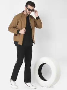 Crimsoune Club Men Mock Collar Bomber Jacket