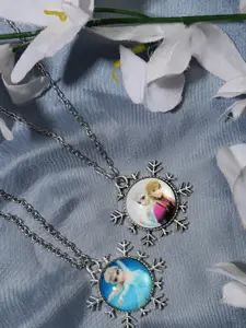 EL REGALO Girls Silver-Plated Necklace