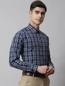 JAINISH Men Classic Tartan Checked Formal Shirt