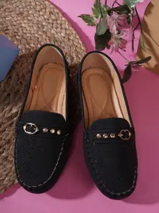 Bonkerz Women Buckle Detail Loafers