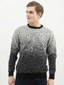 United Colors of Benetton Men Abstract Printed Pullover Sweater