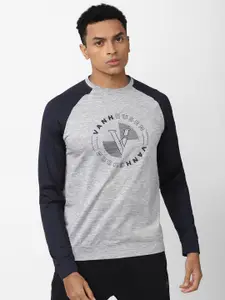 Van Heusen Flex Men Printed Training Sweatshirt