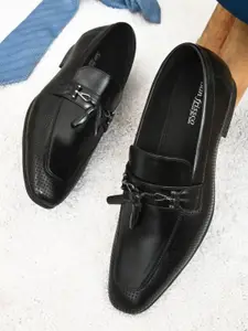 San Frissco Men Leather Formal Slip-Ons