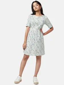 YU by Pantaloons Pleated Floral Dress