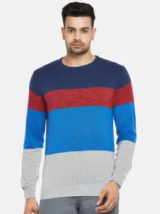 BYFORD by Pantaloons Men Cotton Colourblocked Pullover
