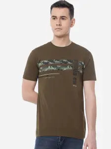 Greenfibre Men Cotton Printed Slim Fit T-shirt