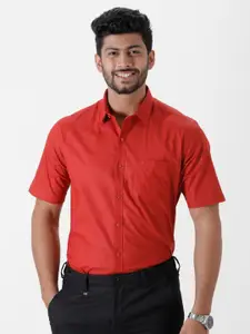 Ramraj Men Spread Collar Formal Shirt