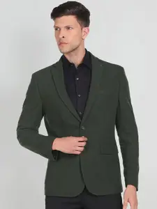 Arrow Men Slim Fit Single-Breasted Knit Formal Blazer
