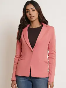 Purple State Woman Slim-Fit Single-Breasted Casual Blazer