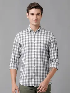 CAVALLO by Linen Club Men Gingham Checks Casual Shirt