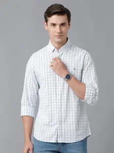 CAVALLO by Linen Club Men Grid Tattersall Checked Casual Shirt