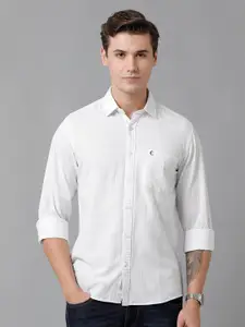 CAVALLO by Linen Club Men Micro Checks Casual Shirt
