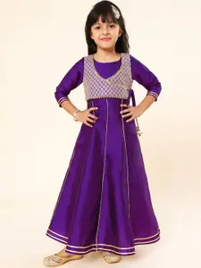 A.T.U.N. Girls Embellished Gown Maxi Ethnic Dress