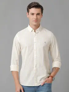 CAVALLO by Linen Club Men Checked Casual Shirt