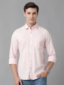 CAVALLO by Linen Club Men Spread Collar Casual Shirt