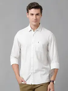 CAVALLO by Linen Club Men Grid Tattersall Checks Casual Shirt