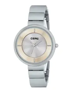 CERO Women Brass Dial & Bracelet Style Straps Analogue Watch