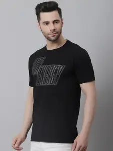 VENITIAN Men Typography Printed Slim Fit Cotton T-shirt