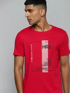 HRX by Hrithik Roshan Men Brand Logo Printed T-shirt