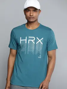 HRX by Hrithik Roshan Brand Logo Printed Regular Fit T-shirt