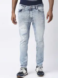 Pepe Jeans Men Skinny Fit Highly Distressed Heavy Fade Cotton Stretchable Jeans