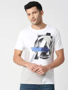Pepe Jeans Men Avengers Printed Cotton T-shirt