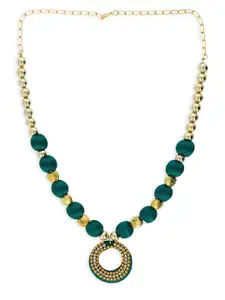 AKSHARA Girls Gold-Plated Beaded Necklace