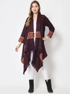 Zamour Women Tasselled Longline Bohemian Acrylic Shrug