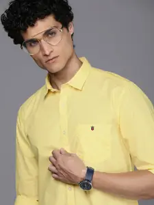 Louis Philippe Jeans Men Super Slim Fit Pure Cotton Casual Shirt